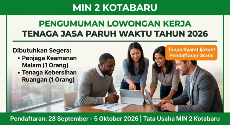 pendaftaran penjaga keamanan malam dan tenaga kebersihan ruangan